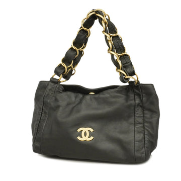 Chanel Handbag Women's Leather Handbag Black