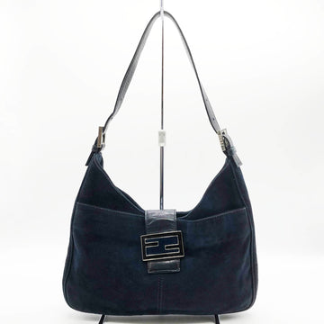 FENDI shoulder bag hobo navy suede FF ladies fashion 26569089