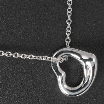 TIFFANY Open Heart Necklace 11mm Current Design Silver 925 &Co. Women's