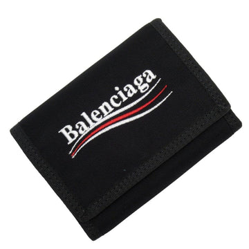 Balenciaga Trifold Wallet Explorer Black Nylon
