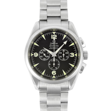 OMEGA Seamaster Aqua Terra Railmaster Chronometer SS Men's Automatic Watch Black Dial 2512.52