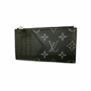 LOUIS VUITTON Wallet/Coin Case Monogram Eclipse Coin Card Holder M30271 Black Men's