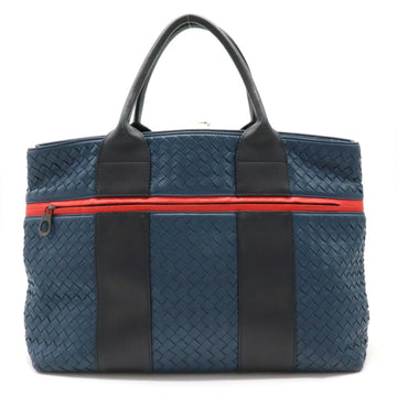 Bottega Veneta intrecciato tote bag handbag leather navy blue black red