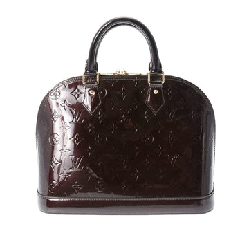 LOUIS VUITTON Vernis Alma PM Amarant M91611 Women's Monogram Handbag