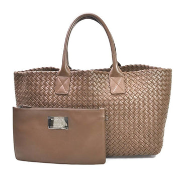 Bottega Veneta Handbag Tote Bag Intrecciato Hippo Brown Leather Women's