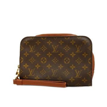 LOUIS VUITTON Clutch Bag Monogram Orsay M51790 Brown Men's Women's