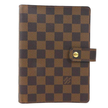 LOUIS VUITTON Notebook Cover Damier Agenda MM Canvas Brown Unisex