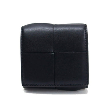 BOTTEGA VENETA Maxi Intrecciato Trifold Coin Case Black