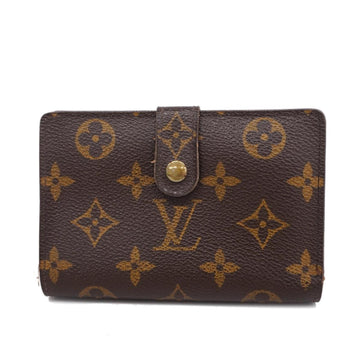 LOUIS VUITTON Wallet Monogram Portomone Vie Viennois M61663 Brown Men's Women's