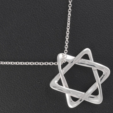 TIFFANY Star of David Necklace 21mm x 18mm Silver 925 &Co. Women's