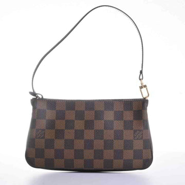 Louis Vuitton Damier Navona Pouch Brown PVC Leather