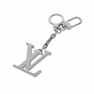 LOUIS VUITTON Portocre Initial Keyring Silver M65071 Unisex Metal Keychain