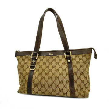 GUCCI tote bag GG canvas 141470 brown ladies