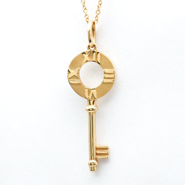 TIFFANY Atlas Key Necklace Pink Gold [18K] No Stone Men,Women Fashion Pendant Necklace [Pink Gold]