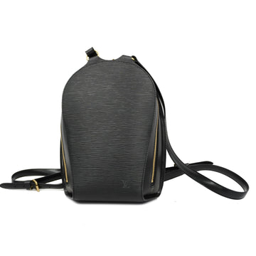 Authenticated Used LOUIS VUITTON Louis Vuitton Epi Mabillon Rucksack Backpack  Shoulder Bag Leather Noir Black M52232 