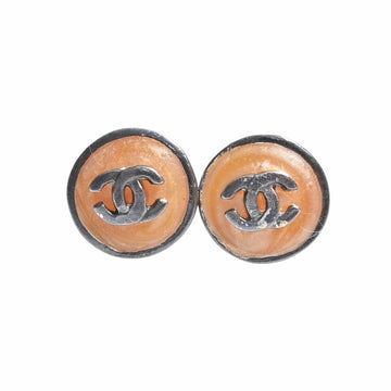 CHANEL Cocomark earrings beige ladies