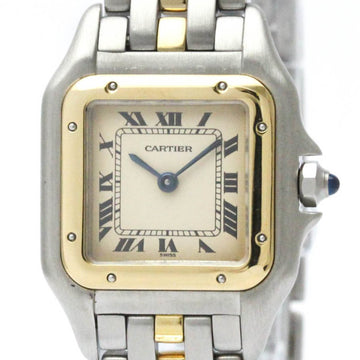 CARTIERPolished  Panthere 18K Gold Stainless Steel Quartz Ladies Watch BF563335