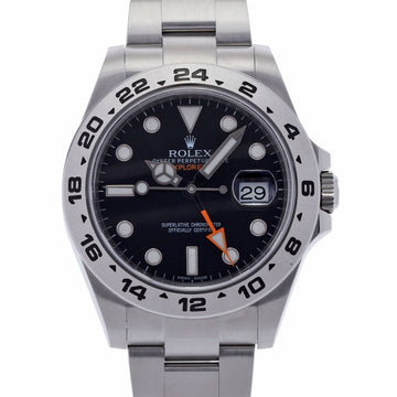 ROLEX Explorer 2 216570 men's SS watch self-winding black dial