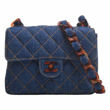 CHANEL Bekko Matelasse Cocomark Shoulder Bag - Blue