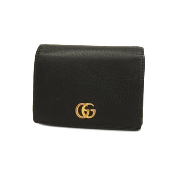 GUCCIAuth  Bi-fold Wallet GG Marmont 456126 Men,Women,Unisex Leather Wallet