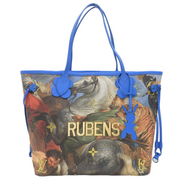 LOUIS VUITTON Neverfull MM Tote Bag Rubens Masters Collection M43317 Blue/Multicolor Women's