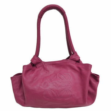 Loewe Nappa Aire Handbag Pink Leather Anagram Shoulder