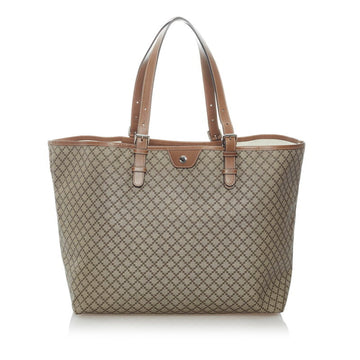 Gucci Diamante Tote Bag 295250 Brown PVC Leather Ladies