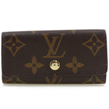 LOUIS VUITTON Multicle 4 Monogram Canvas Brown TS1175 Ladies Key Case