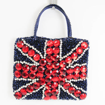 ANTEPRIMA Union Jack England Women's Wire,Rhinestone Handbag Blue,Red Color