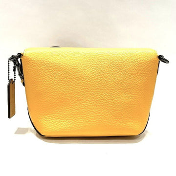 COACH C2815 Leather Yellow Bag Shoulder Ladies