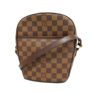 LOUIS VUITTON Shoulder Bag Damier Ipanema PM N51294 Ebene Ladies