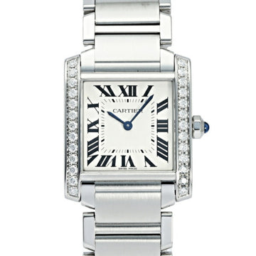 CARTIER Tank Française MM W4TA0009 Silver Dial Watch