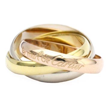 CARTIER Trinity Pink Gold [18K],White Gold [18K],Yellow Gold [18K] Fashion No Stone Band Ring Gold