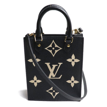 LOUIS VUITTON Petite Sac Pla 2Way Shoulder Bag Empreinte Black Beige M57937 Women's