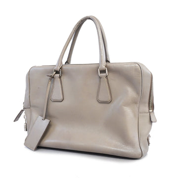 Prada Saffiano 2WAY Bag Women's Leather Handbag Grayish