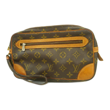 LOUIS VUITTON Clutch Bag Monogram Marly Dragonne GM M51825 Brown Men's