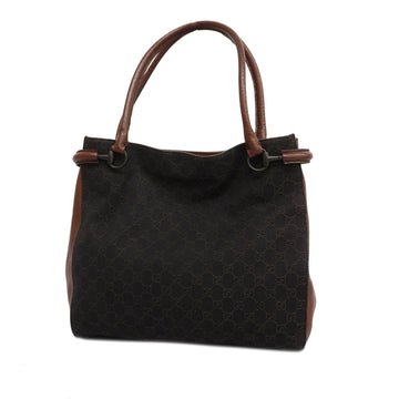 GUCCIAuth  Tote Bag 101346 Women's GG Canvas Tote Bag Black,Brown