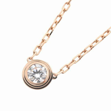 Cartier K18PG 1PD Diamanleger LM necklace diamond