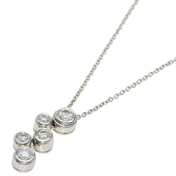 TIFFANY bubble 5P diamond necklace platinum PT950 ladies &Co.