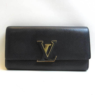 LOUIS VUITTON Wallet Portofeuil Capsine Noir Black Long Folded Women's Taurillon Leather M61248