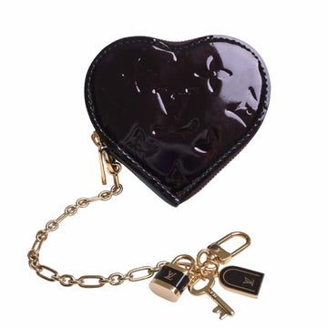 LOUIS VUITTON Vernis Portomone Cool Heart Coin Case M93561 Bordeaux Ladies