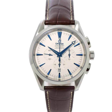 OMEGA Seamaster Aqua Terra Chronograph 2812 30 37 Men's Watch Date Silver Dial Automatic Winding