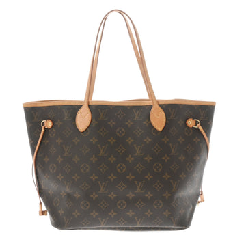 LOUIS VUITTON Monogram Neverfull MM Brown M40156 Women's Canvas Tote Bag