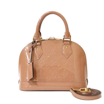 LOUIS VUITTON Shoulder Bag Monogram Verni Arma BB M91585 Beige Rose Veil Pink Ladies