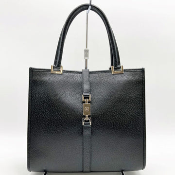 GUCCI Jackie Handbag Tote Bag Handheld Black Leather Ladies Fashion 002/1065