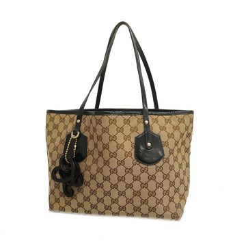 GUCCIAuth  GG Canvas Tote Bag 211976 Women's Canvas Beige,Black