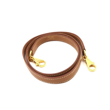 HERMES Kelly Bolide Shoulder Strap Cushbel Epson Gold Brown Accessory