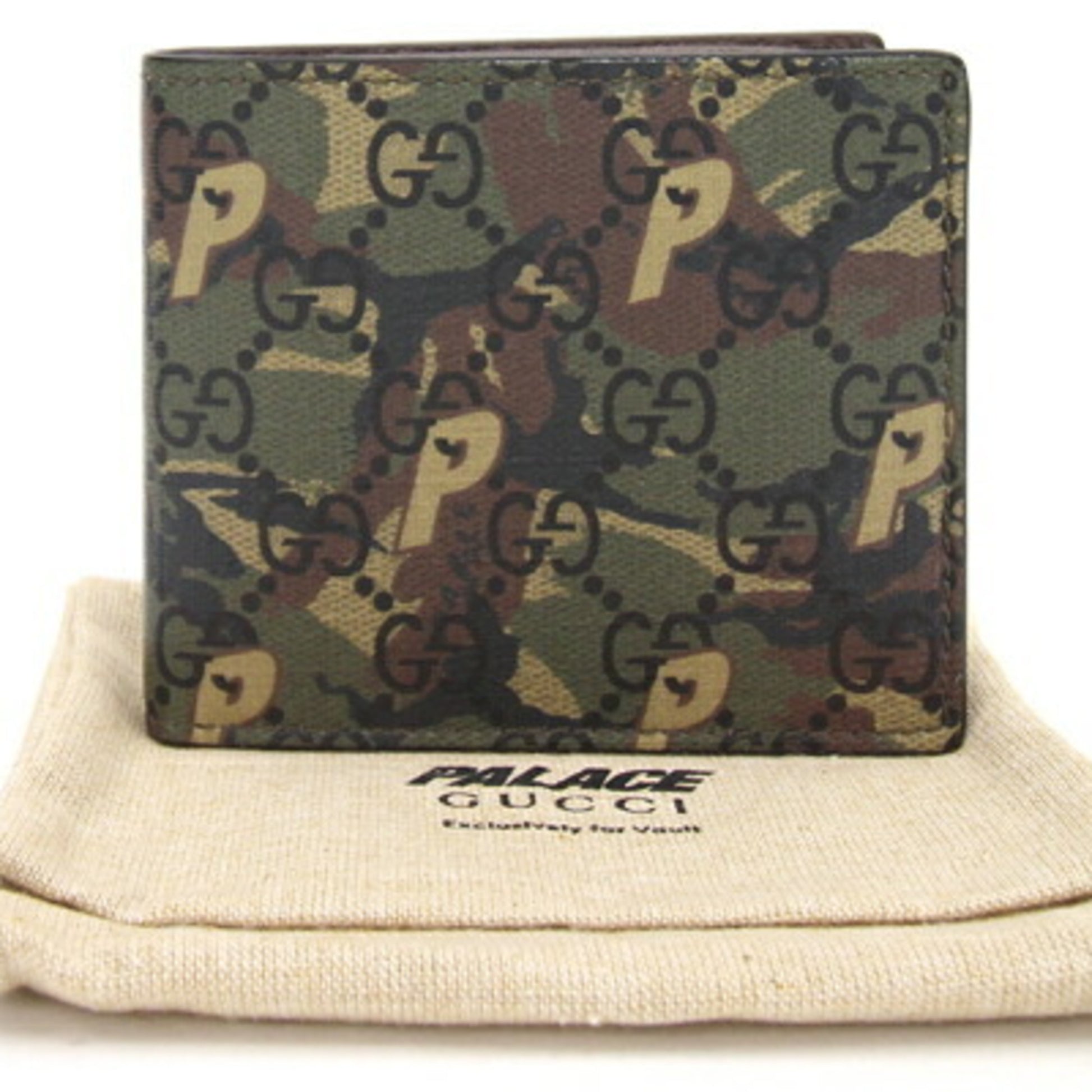 Gucci x Palace GG Camouflage Canvas Web Crossbody Brown