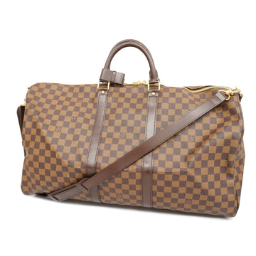 LOUIS VUITTONAuth  Damier Keepall Bandouliere 55 N41414 Boston Bag