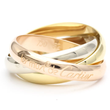 Polished CARTIER Trinity #52 US 6 TriColor 18K YG PG WG 750 Ring BF552834